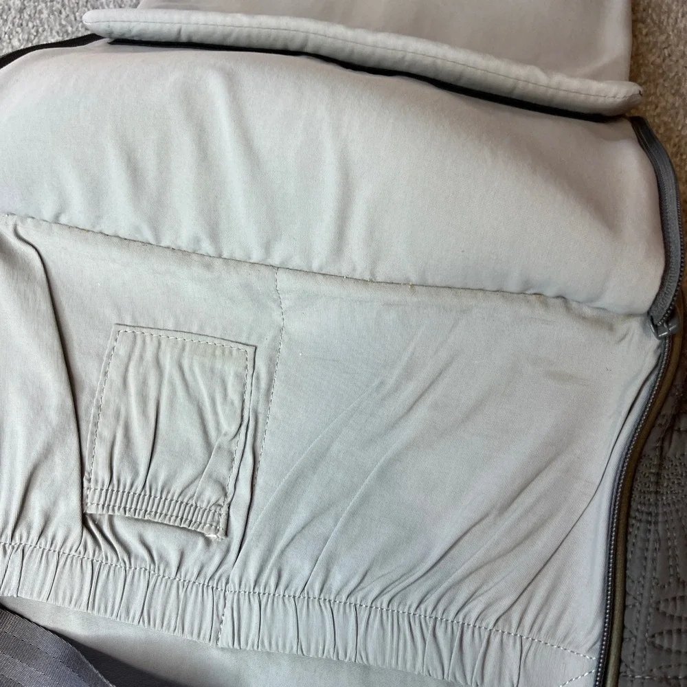 Petunia Pickle Bottom Diaper Bag Grey Quilted Shell Pattern city carryall casual